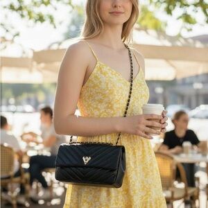 Valentino Orlandi Black Crossbody Bag NWT